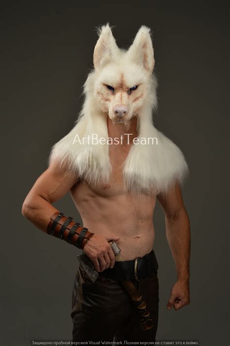 japanese man wolf costume